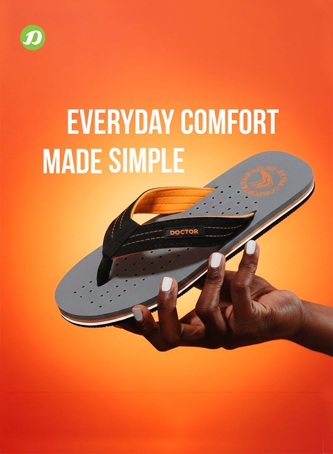 DOCTOR EXTRA SOFT شبشب دكتور إكسترا سوفت رجالي مريح | شبشب خفيف الوزن مضاد للانزلاق للاستخدام اليومي | نعل داخلي مبطن ناعم | شبشب داخلي/خارجي متين ومقاوم للماء D-28 - Image 2